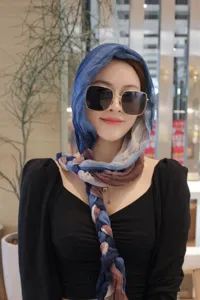 Women fashion braided headscarf ethnic style versatile hair wrap hijab scarf accessory