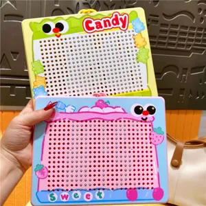 Leuk magnetisch stalen kogeltjes tekenbord sensorisch speelgoed voor ontspanning.