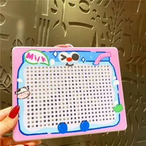 Leuke melkkarton magnetische stalen bal tekenbord detail, grappig educatief kinderspeelgoed