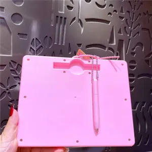 Leuke toast vorm magnetische stalen bal tekenbord sleutelhanger, mini stress relief speelgoed.