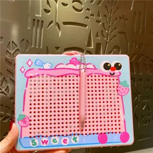 Schattig toast magnetische stalen bal tekenbord sleutelhanger decompressie speelgoed 1st