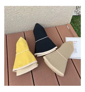 Chapeau de pêcheur femme été grand bord anti-UV respirant protection solaire chapeau casual.