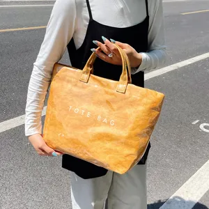 Borsa tote impermeabile in PVC di grande capacità stile coreano, elegante borsa jelly donna.