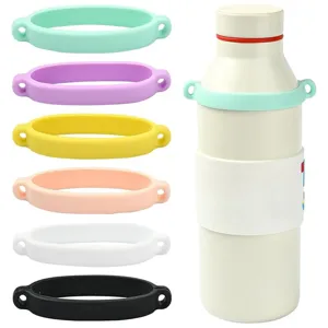 Silicone Water Bottle Binding Ring Stanley Cup Lanyard Loop Elastic Silicone Ring Portable Cup Sleeve Handle