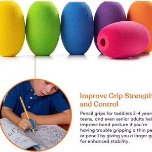 Poignées de crayon en mousse EVA correcteur de posture d écriture pour enfants et adultes