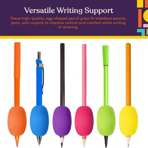 Poignées de crayon ergonomiques en EVA, porte-stylos ovales pour corriger l'écriture.