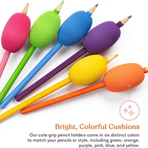 Poignées de crayon en mousse EVA correcteur de posture d'écriture étuis colorés pour enfants