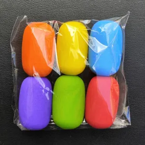 Grips de stylo en mousse EVA pour enfants correction de posture ecriture colorees 6pcs