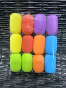 Poignees de stylo en eponge EVA coloree pour ecriture confortable et corrective, 12pcs.