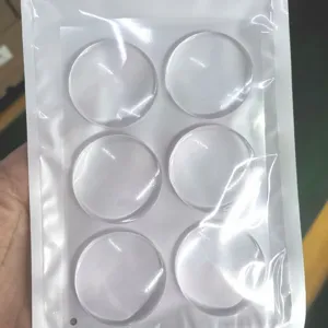 Topes transparentes de silicona 6piezas manilla puerta protector pared silencioso