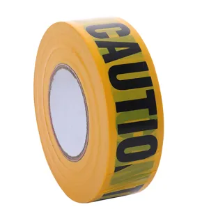 PE yellow caution tape warning barrier tape for safety isolation and party decoration events