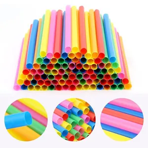 Cannucce di plastica colorate, cannucce dritte usa e getta da 21 cm confezione.