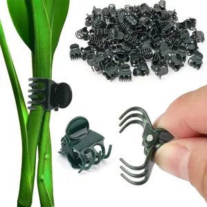 Clips de Soporte para Plantas de Jardín Clips de Vid de Plástico para Flores Trepadoras Verduras Orquídeas