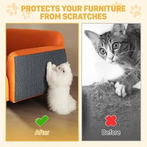 Selbstklebender Katzenkratzmatte Möbel-Schutzmatte Antikratz-Schutz für Sofa und Wand.