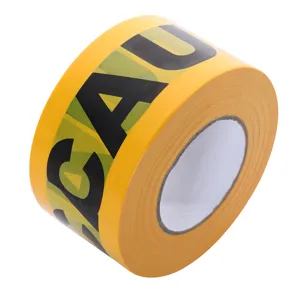 Yellow PE Caution Warning Tape Safety Barricade Tape for Halloween Party Decor