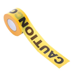 Yellow caution tape roll PE warning tape safety isolation barrier tape for Halloween decor