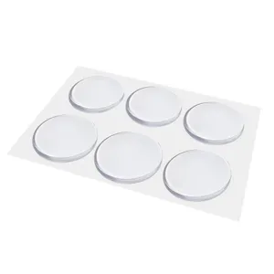 Topes de silicona transparentes autoadhesivos para puertas y muebles set de 6 piezas