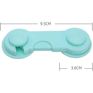 Verrou de sécurité pour bébé porte d'armoire anti-pincement en plastique uni 9.5cm