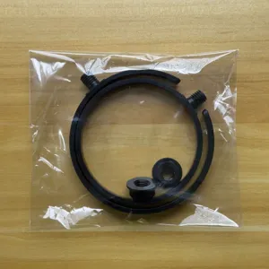 Vervangende bekerhouder accessoires voor EVA strandtassen, zwarte kunststof ring set.