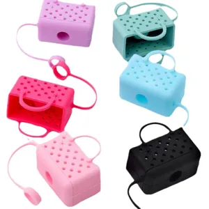 Silikon Strohhalm Abdeckung 10mm Mini Strandtasche Staubschutz für Stanley Becher Zubehör