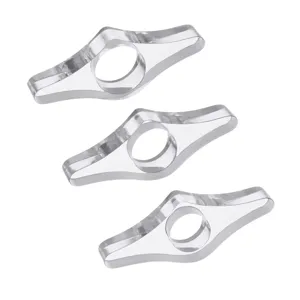 Clear transparent acrylic thumb bookmark book page holder ergonomic reading accessory 3pcs