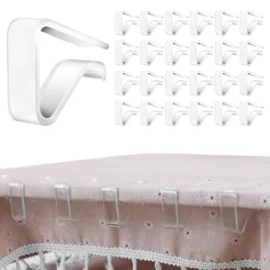 Pinzas para Mantel de Plástico Transparente Soporte de Abrazadera para Mantel Transparente para Mesa de Comedor de Cocina Fiesta Picnic Decoración del Hogar