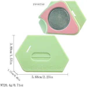 Magnetic sewing guide tool with scale for multi-purpose edge positioning and quilting.