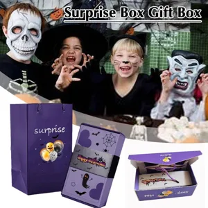 Halloween surprise box gift bag set creative bouncing holiday party packaging decor