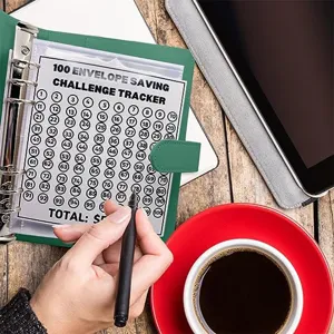 100 Φάκελοι Challenge Binder Προϋπολογισμός Planner Tracker Οικονομικός Οργανωτής