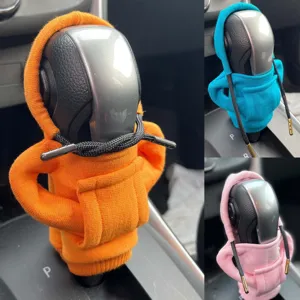 Fundana de palanca de cambios con mini sudadera con capucha, 3 opciones de color.