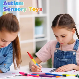 Silikon Bleistiftgriff sensorisches ADHD Werkzeug fur Kinder, Angstabbau Stifthulle