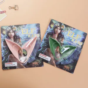 Halloween Christmas Elf Ears Costume Props Latex Pointy Fairy Ears Vampire Goblin Ear Tips Party Dress Up Accessories
