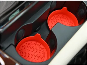 Silicone car cup coaster anti-slip pad mat for automotive interior cup holder detail