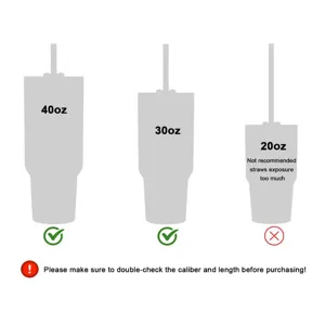 Replacement straw length compatibility guide for 40oz 30oz 20oz tumblers check before buy