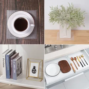 Transparante lade liner waterdichte kast mat plank liner voor keuken en thuisgebruik