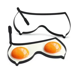 Funny novelty bra shaped egg ring mold non-stick silicone fried egg maker kitchen tool