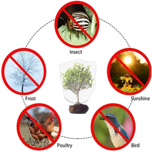 Rete di protezione per piante da giardino barriera contro insetti e uccelli 1pz