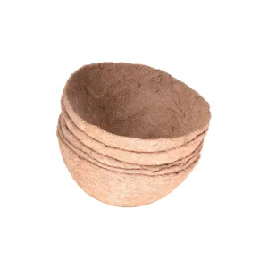 Fodera in fibra di cocco naturale cesto rotondo vaso di fiori sostituto per cesto sospeso giardino