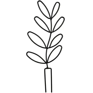 Zwarte metalen plantensteun klimrek voor potplanten klimbloemen tuindecoratie