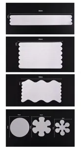 PEVA transparent anti-slip strips shower stickers bathtub stair safety tape set 38cm.