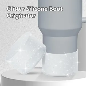 Glitter siliconen beschermhoes voor Stanley beker 20-40oz antislip beker accessoires