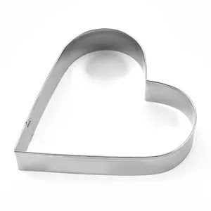 Stainless steel heart cookie cutter baking mold for Valentine day cookies and pastry