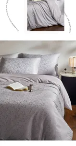 Luxurious jacquard cotton bedding set, breathable and skin-friendly for all seasons.