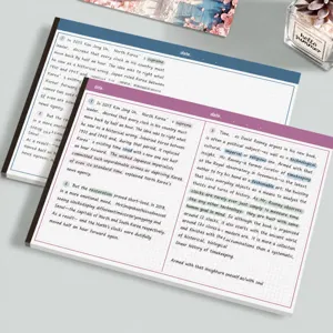 Cuaderno Minimalista B5 Cuadrícula Línea En Blanco Bloc De Notas Estudiante Escritorio Diario Oficina Escuela Papelería