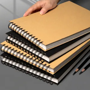 Cuaderno de Bocetos Espiral Tapa Dura 8K Papel Dibujo Grueso Bloc Vista Principal