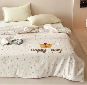 Couette d'ete rafraichissante pour enfants dortoir etudiant lit simple lavable en machine