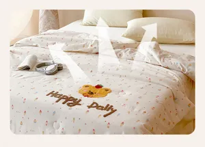 Couette d'été rafraîchissante pour enfants, couverture fine respirante, lavable en machine.