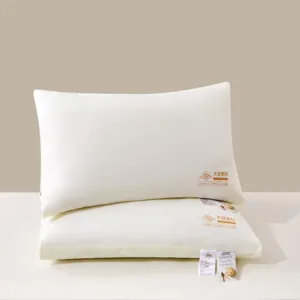 Soybean protein fiber pillow detail display showing soft fabric and breathable texture.