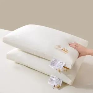 Comfortable soybean fiber pillow core for home bedroom use, soft and breathable support.