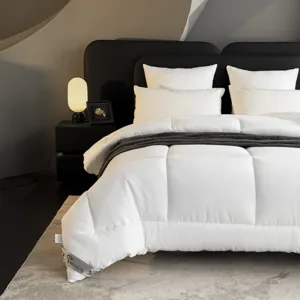 Πάπλωμα μικροΐνας υψηλής ποιότητας για όλες τις εποχές μαλακό λευκό για κρεβάτι